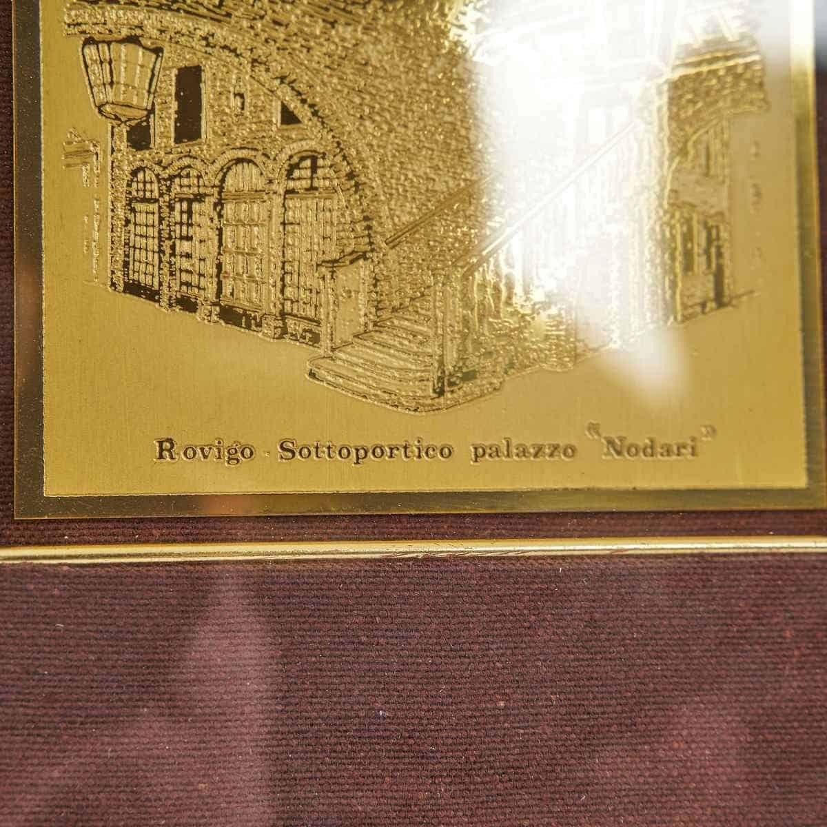 Metal Plaque Antique Print Palazzo Nodari photo furniture