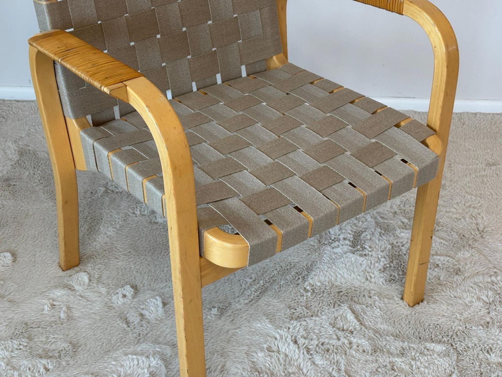 Furniture Model 45 Lounge Chairs By Alvar Aalto For Artek, 1970s Set Of 2 photo