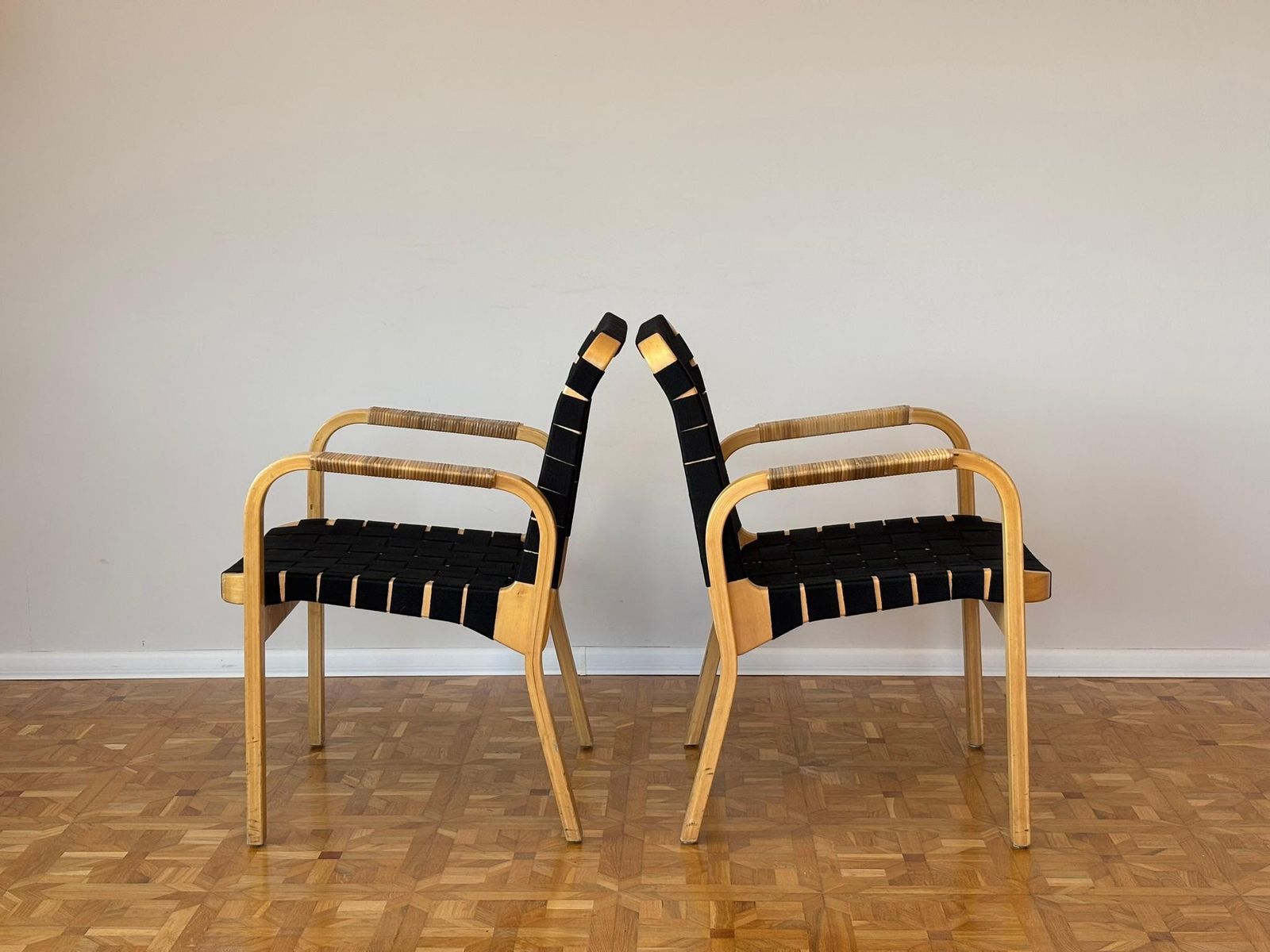 Model 45 Lounge Chairs By Alvar Aalto For Artek, 1970s Set Of 2 photo 2074.0