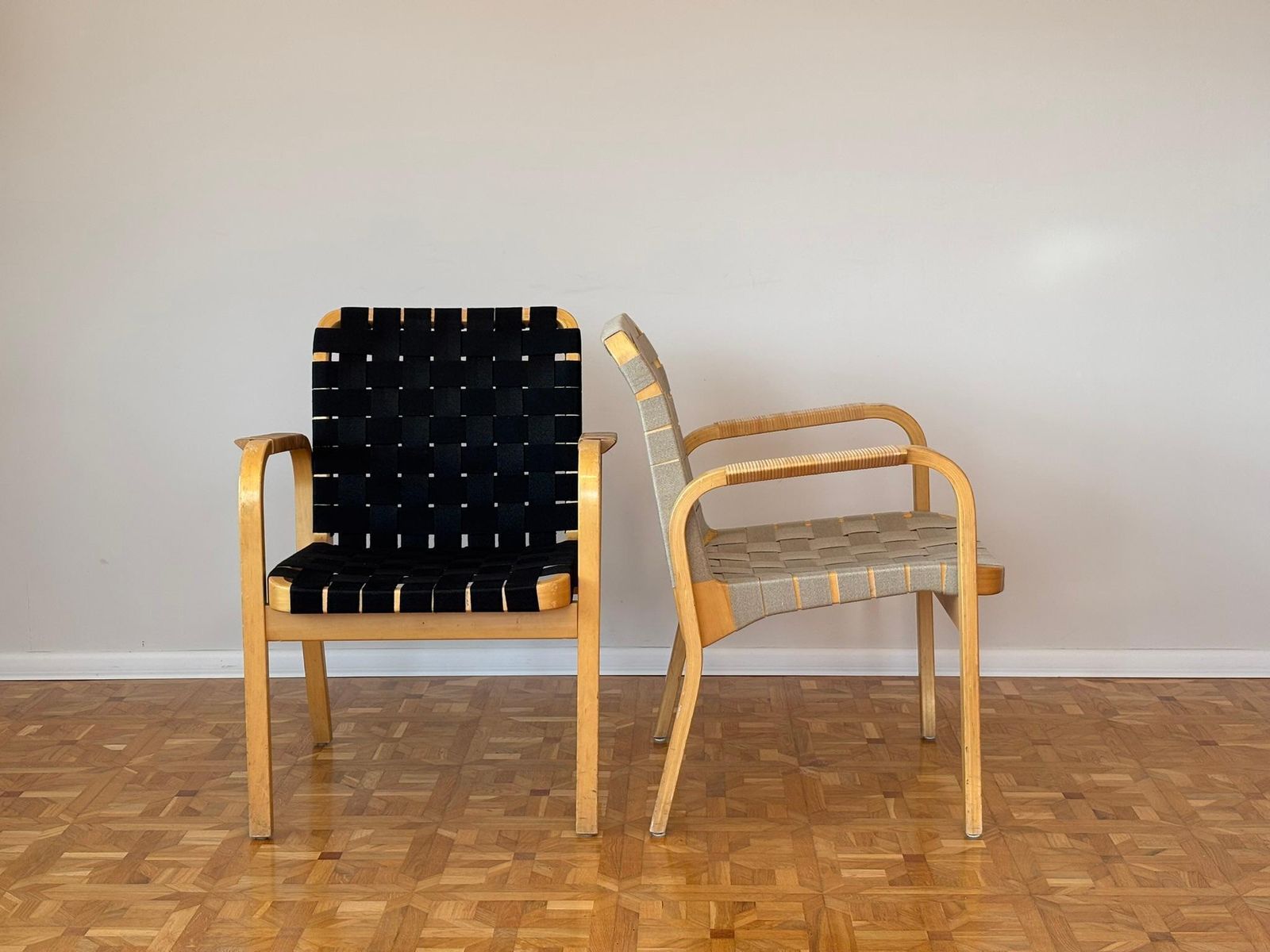 2074.0 Model 45 Lounge Chairs By Alvar Aalto For Artek, 1970s Set Of 2 photo