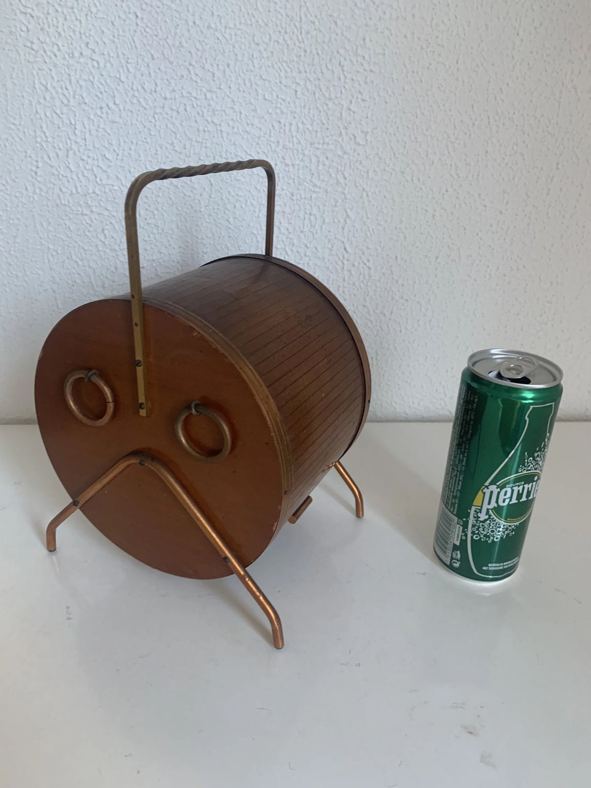Vintage 1960s Tobacco Jar, Snuffbox, Barrel Shaped Pipe/Wine Pot   25 X 14 Cm photo furniture