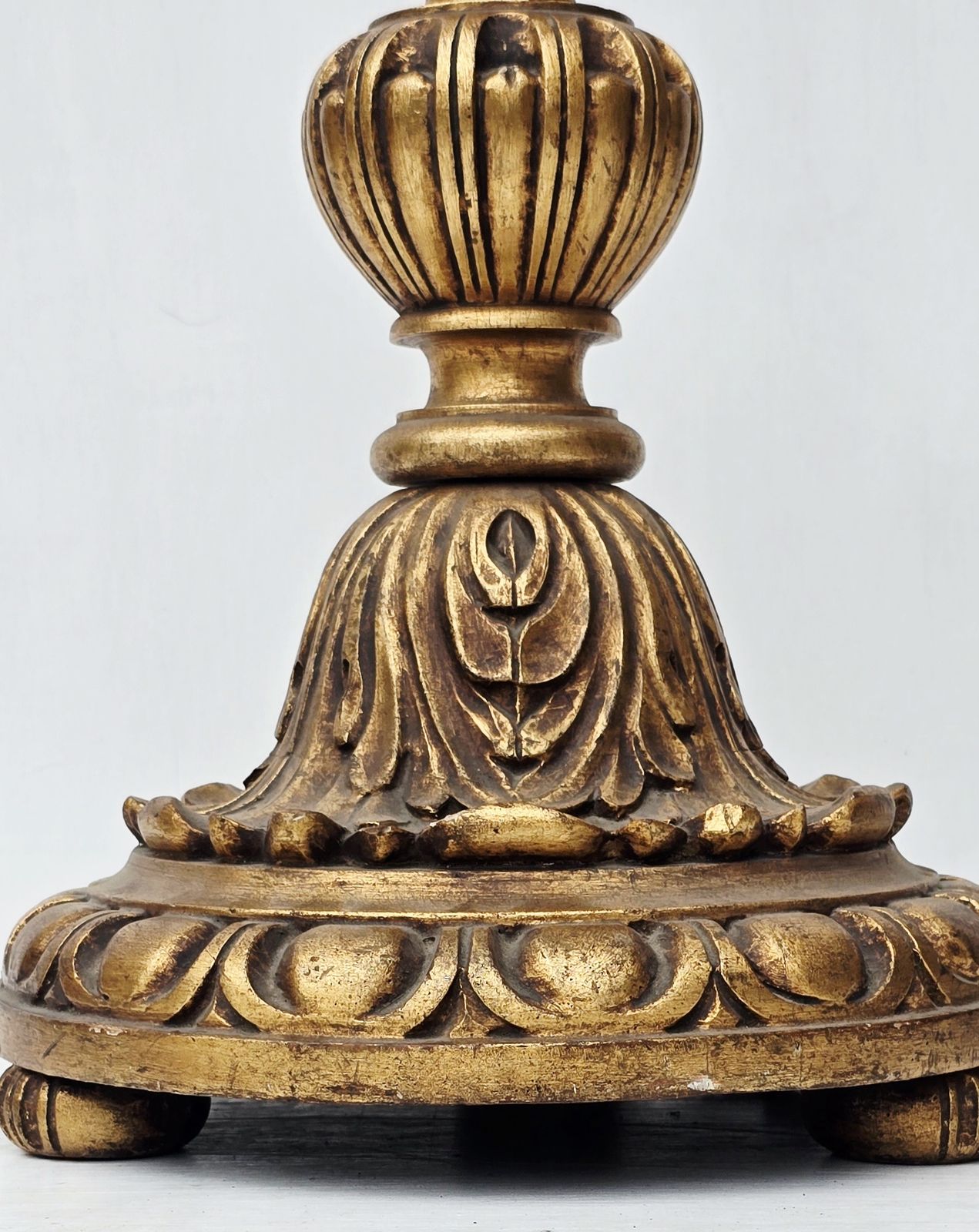 A 1920s Art Nouveau Carved Giltwood Standard Lamp. photo buy