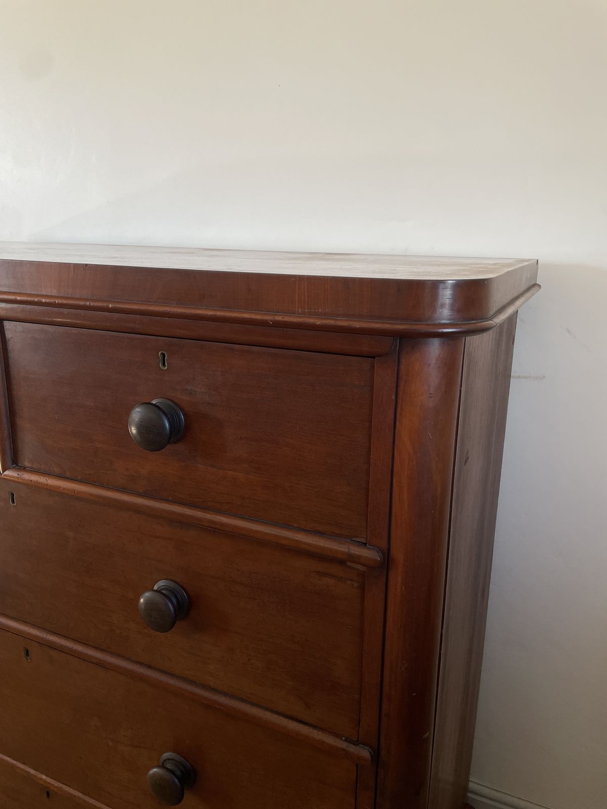 An Antique Mahogany Chest Of Drawers photo vintage
