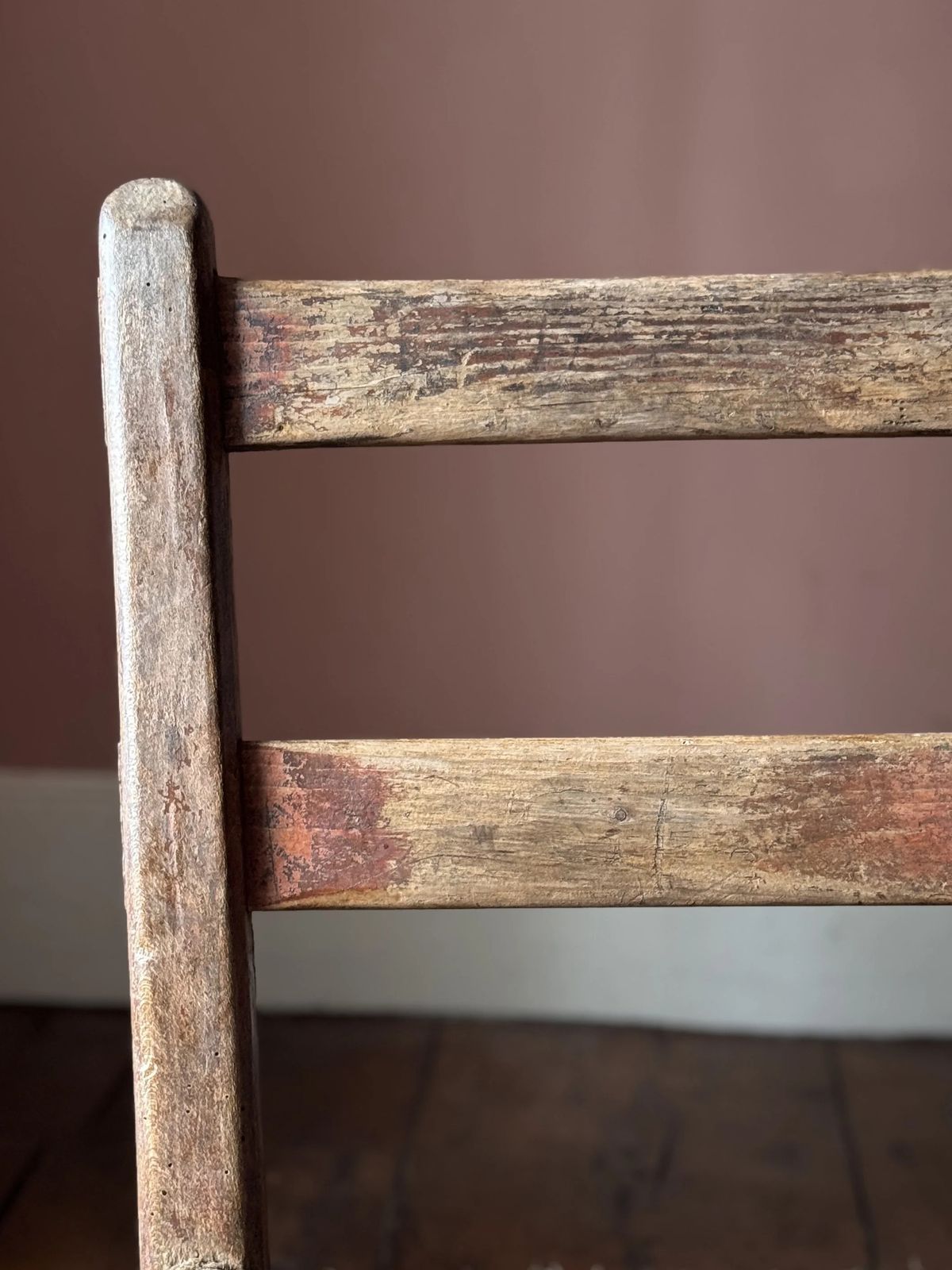 395.0 19th Century Irish Sugan Chair With Historic Paint photo