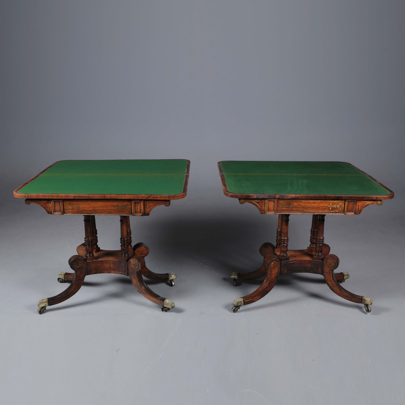 Pair Of George IV Rosewood Card Tables photo for sale
