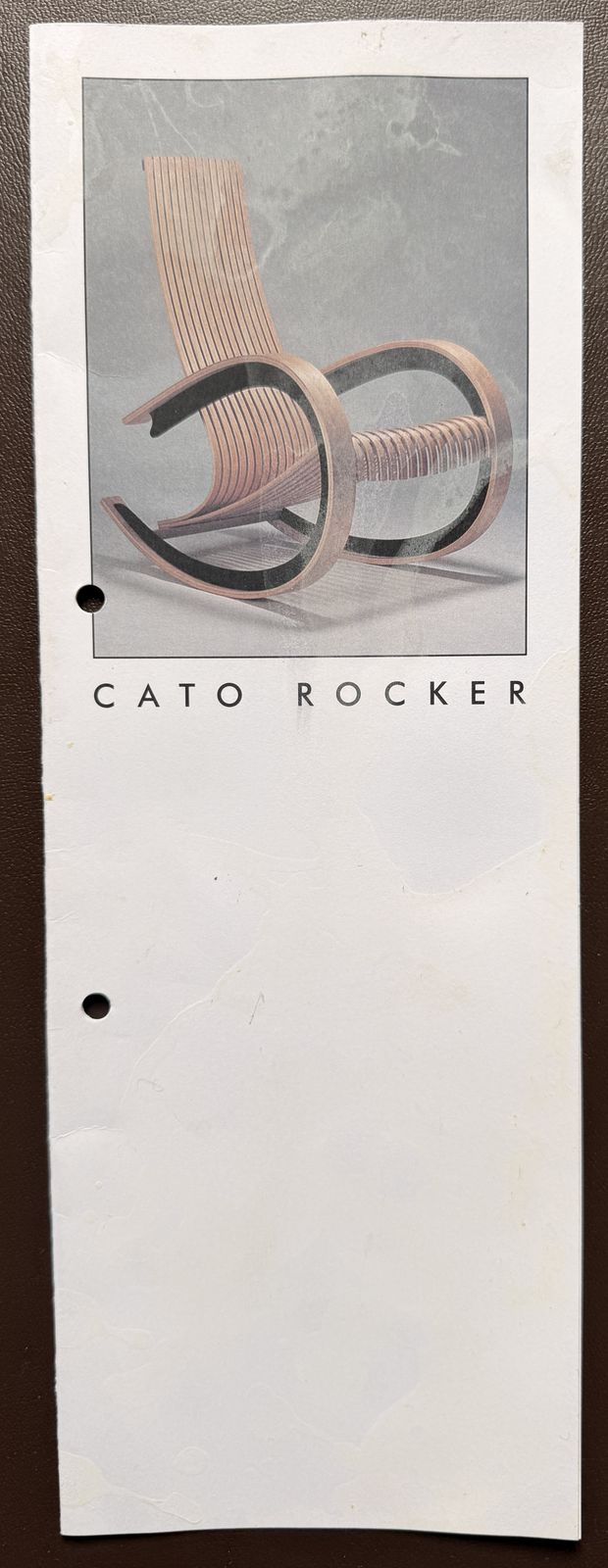 photo for sale Cato Rocker/ Rocking Chair, By Tony Portus, Circa 1990