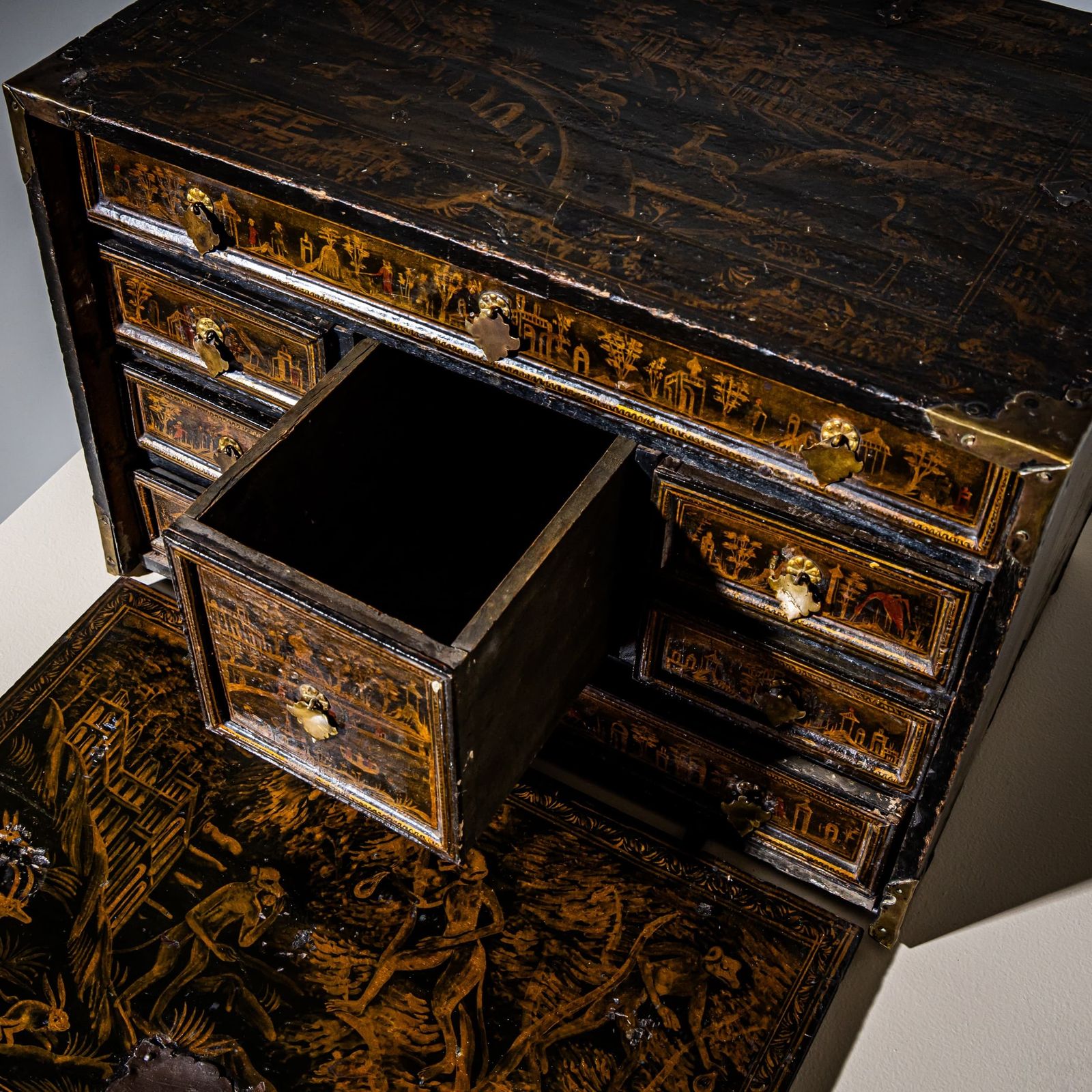 Lacquered And Gilt Cabinet, Germany, 18th Century photo Furniture