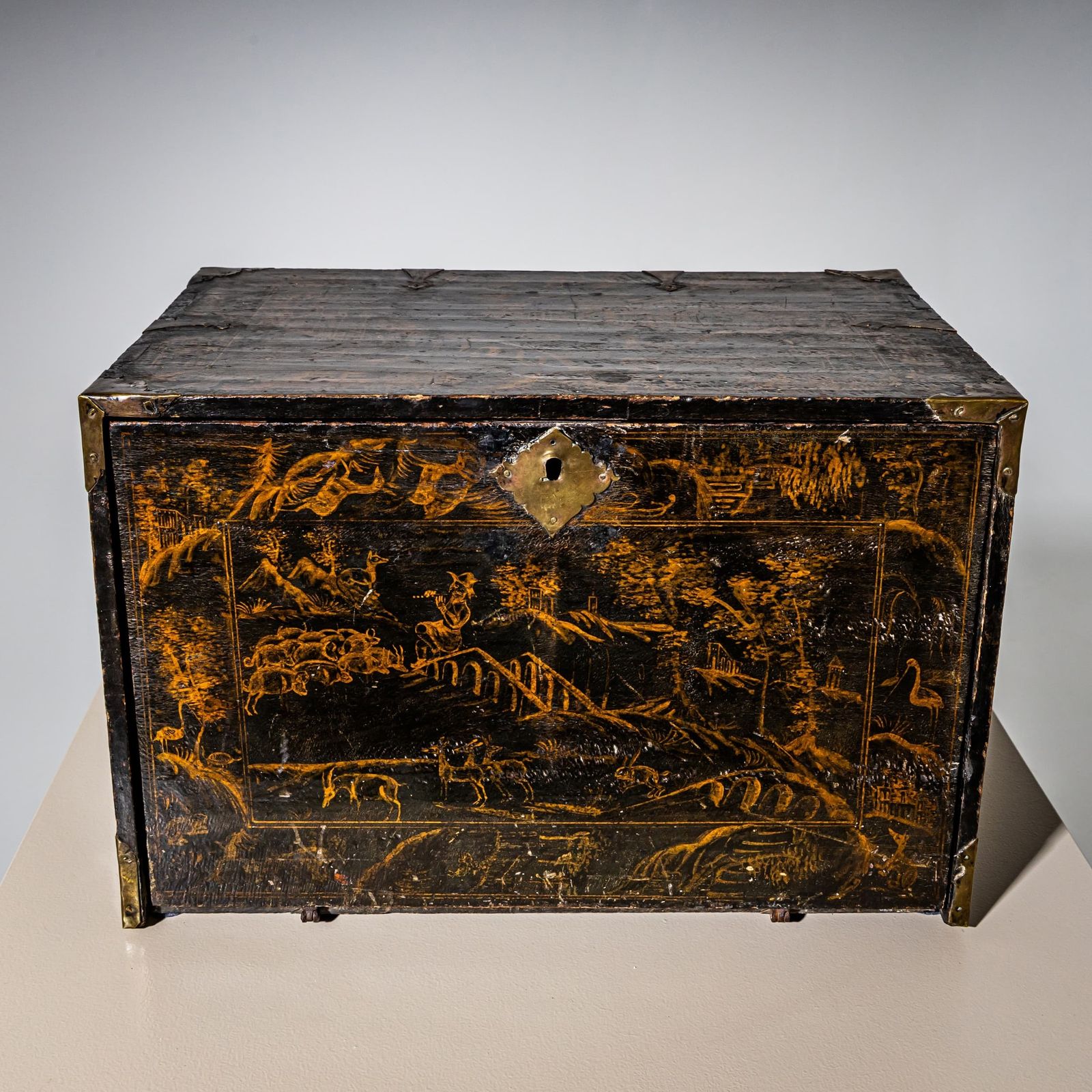Lacquered And Gilt Cabinet, Germany, 18th Century photo for sale