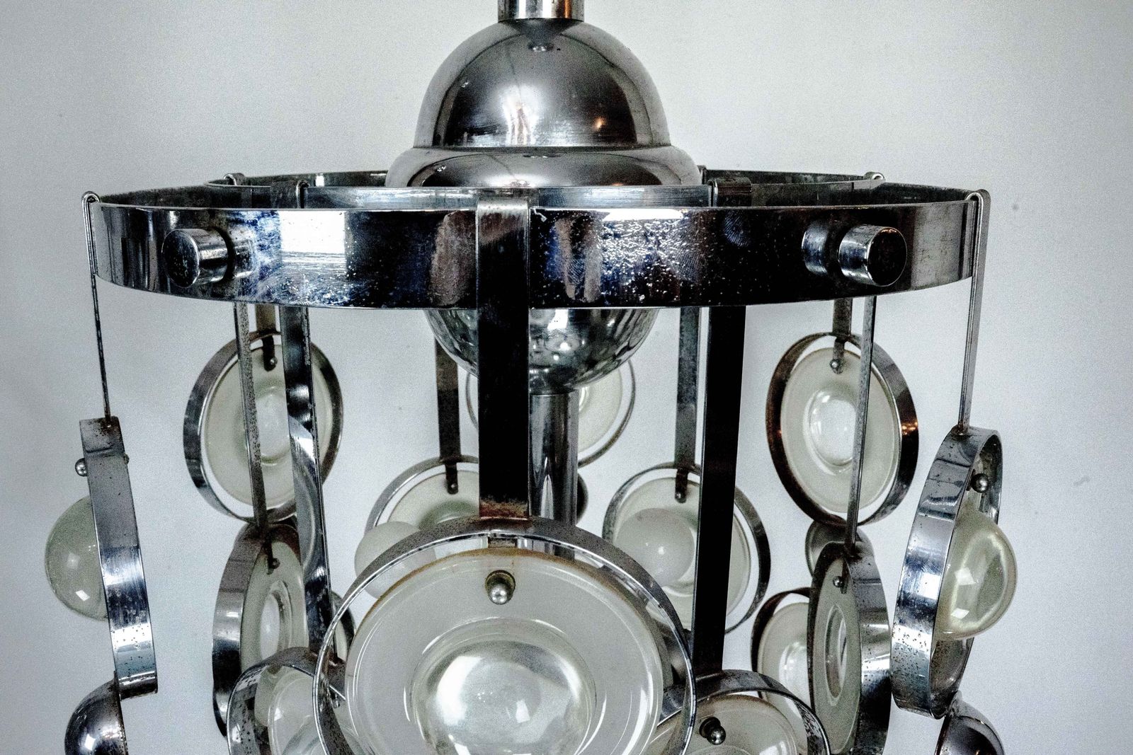 Pair Of Pendant Lights By Oscar Torlasco, Italy, 1970s photo vinterior