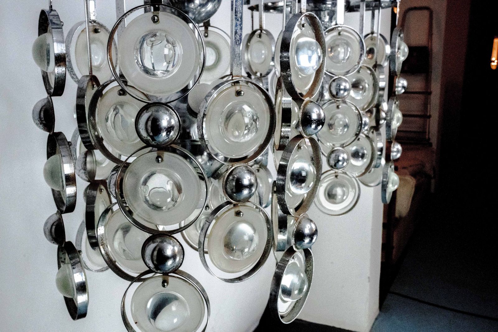 photo buy Pair Of Pendant Lights By Oscar Torlasco, Italy, 1970s