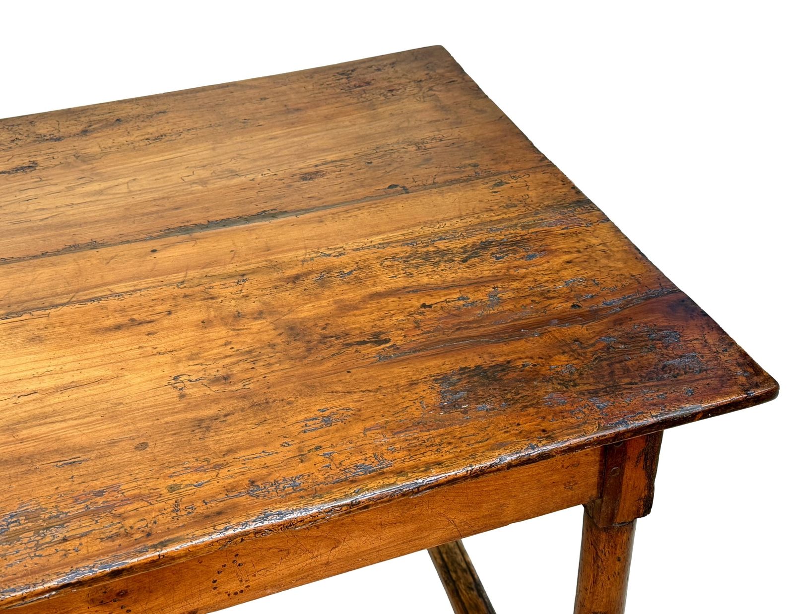 photo for sale Table de ferme provinciale française en bois fruitier, de petite taille, XIXe siècle (France, vers 1850)