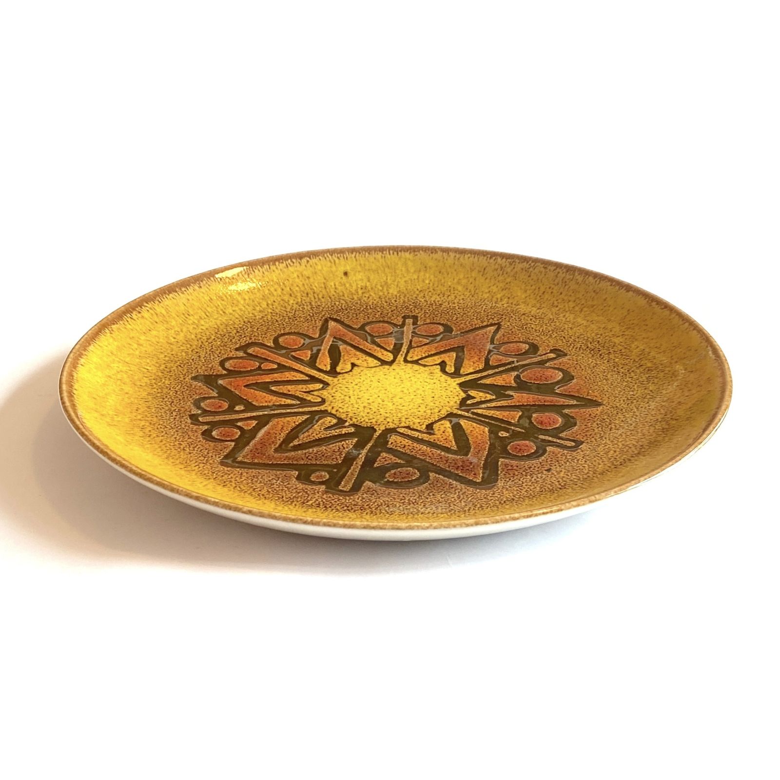 Poole Pottery Aegean Dish 10" Dia, 1970s English Pottery Decorative Plate photo Home Decor