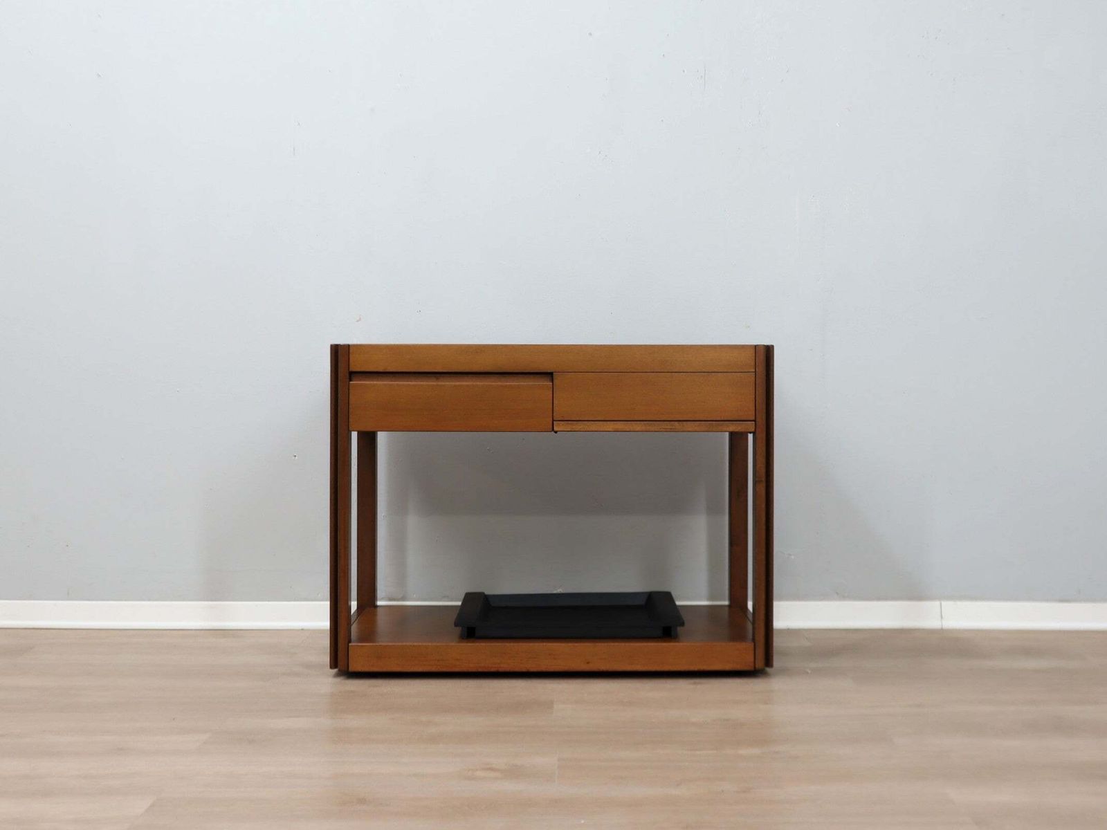 Chariot bar Molteni 4D Series en bois massif, par Angelo Mangiarotti, années 1970 photo for sale