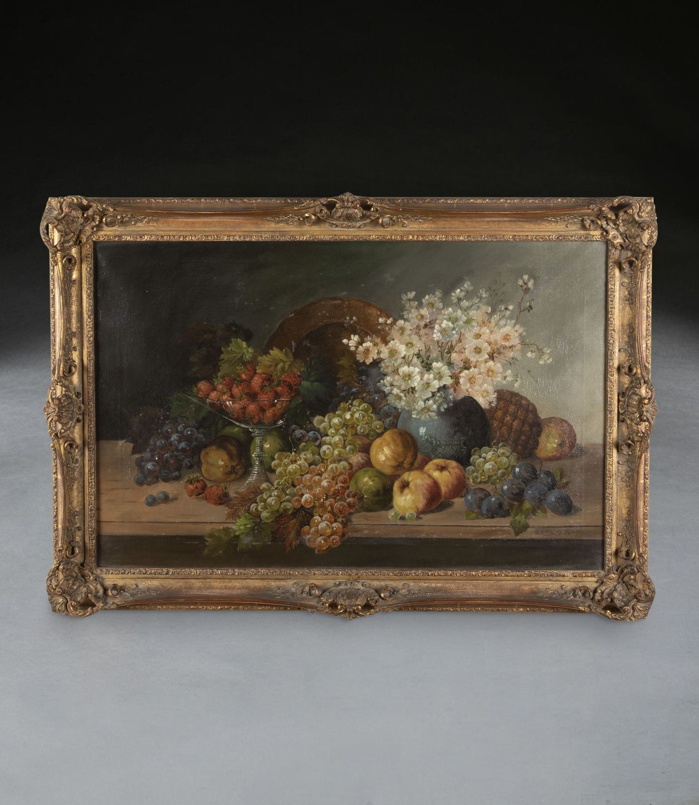 Early 20th Century English Still Life Oil On Canvas Painting