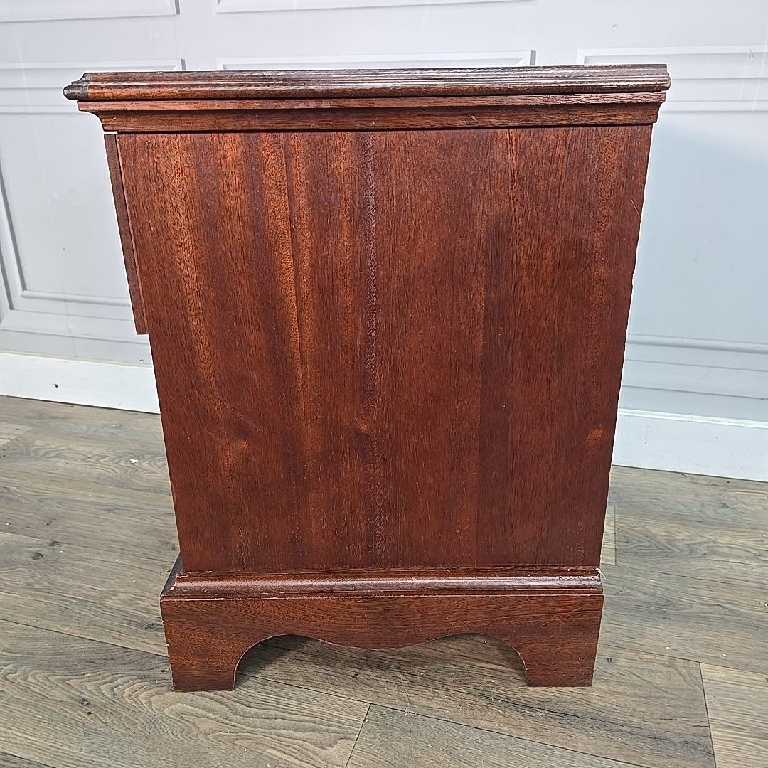 Furniture Single Antique Georgian Style Bedside Cabinet Cupboard Table Night Stand Drawer photo