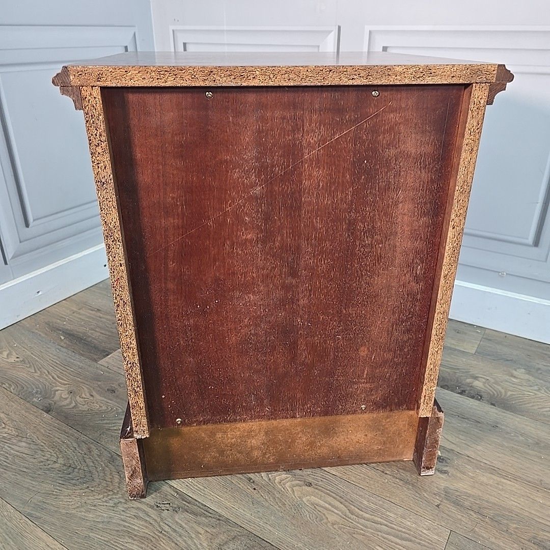 110.0 Single Antique Georgian Style Bedside Cabinet Cupboard Table Night Stand Drawer photo