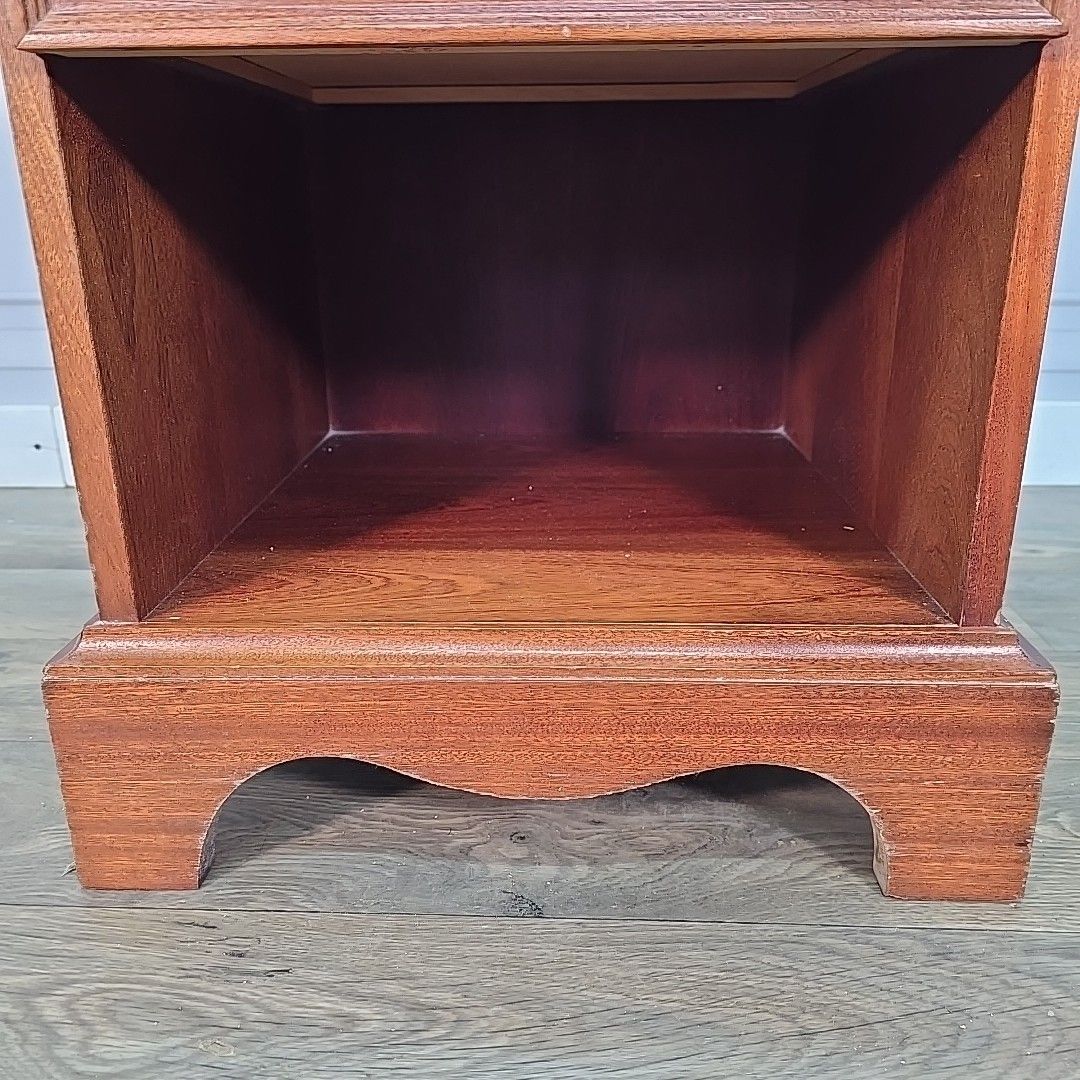 photo for sale Single Antique Georgian Style Bedside Cabinet Cupboard Table Night Stand Drawer