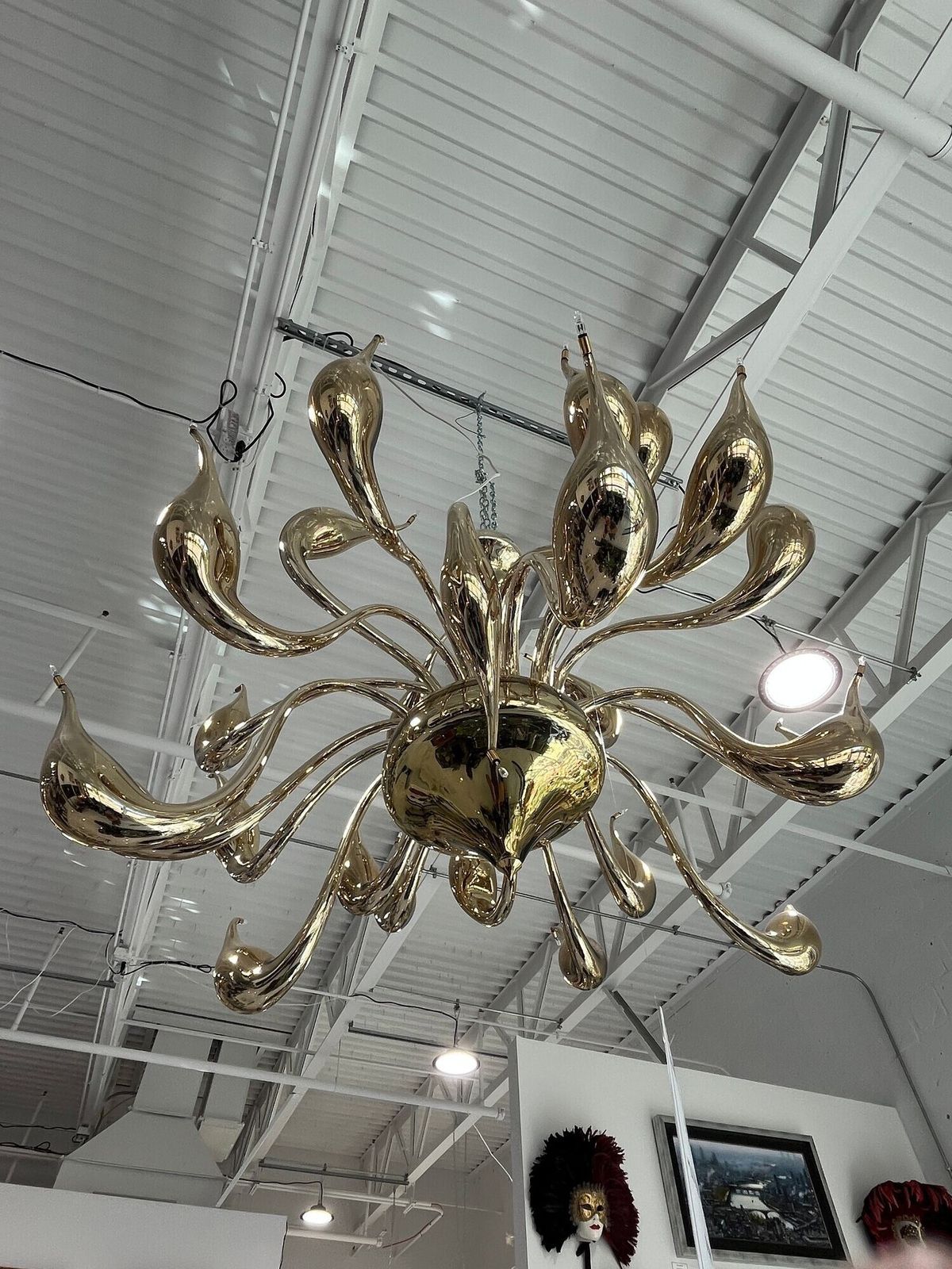 Lu Murano Glass Chandelier By Fornasier photo buy