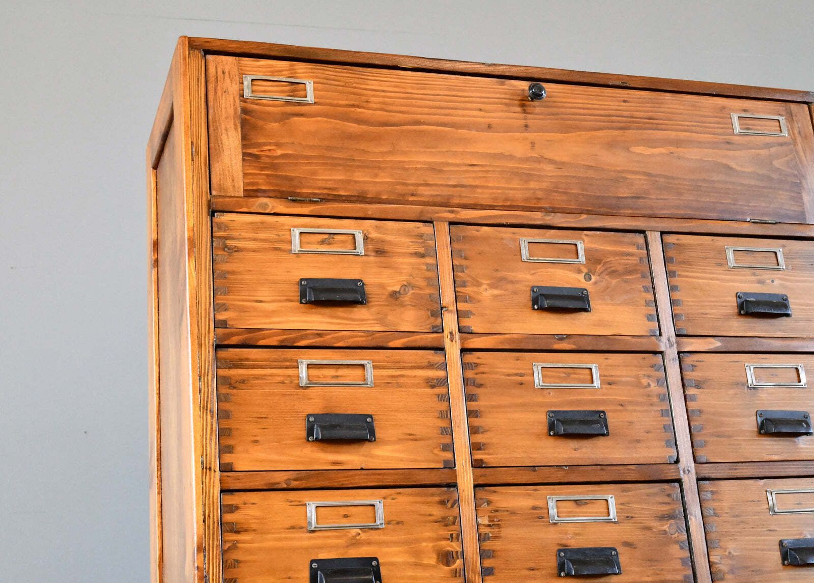 Bank Of Pine Workshop Drawers Circa 1940s photo vinterior