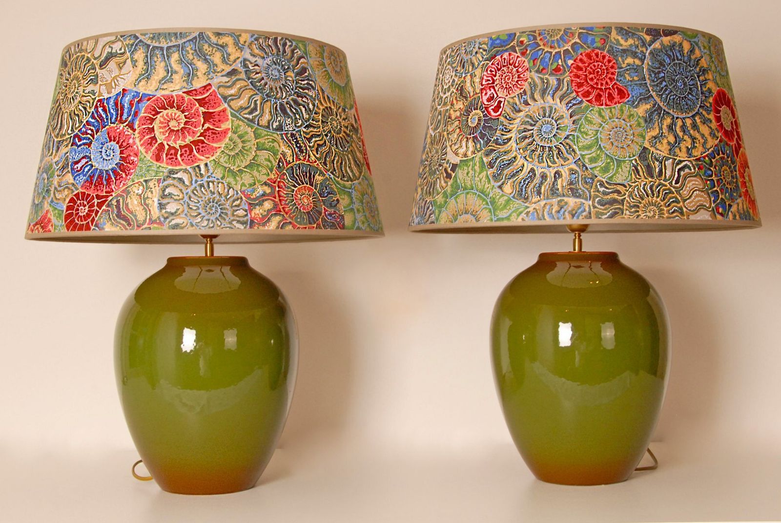 Vintage French Table Lamps In Ceramic From Kostka, 1970s, Set Of 2 photo 2235.0