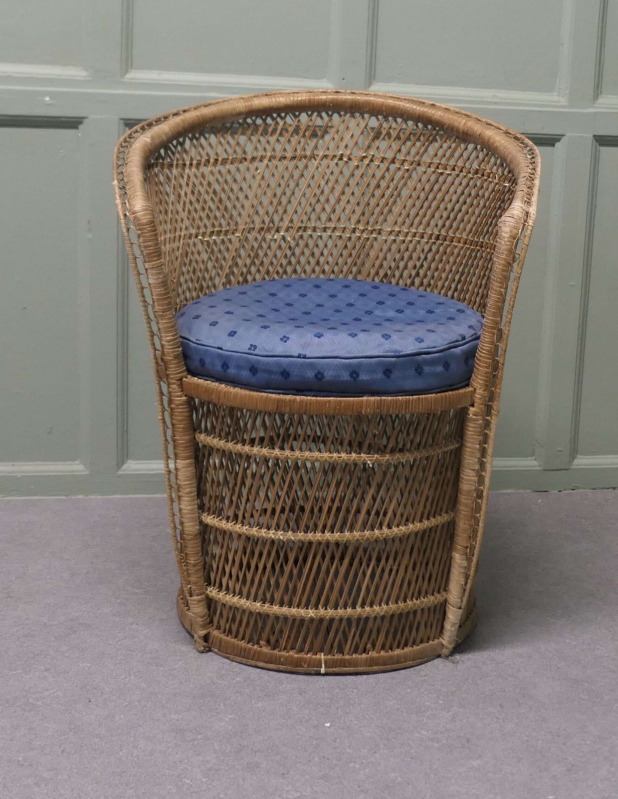 A French Tiki Style 1960s Woven Bamboo Tub Chair This Is A Delightful Piece Of Retro Chic