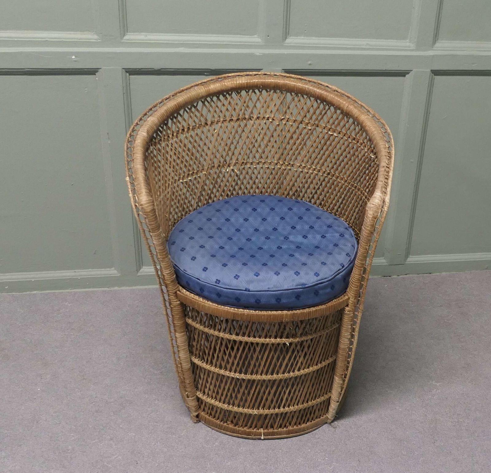 A French Tiki Style 1960s Woven Bamboo Tub Chair This Is A Delightful Piece Of Retro Chic photo Furniture