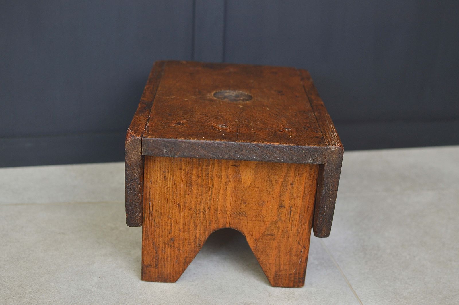 19th Century Scottish Vernacular “Creepie” Stool photo vintage