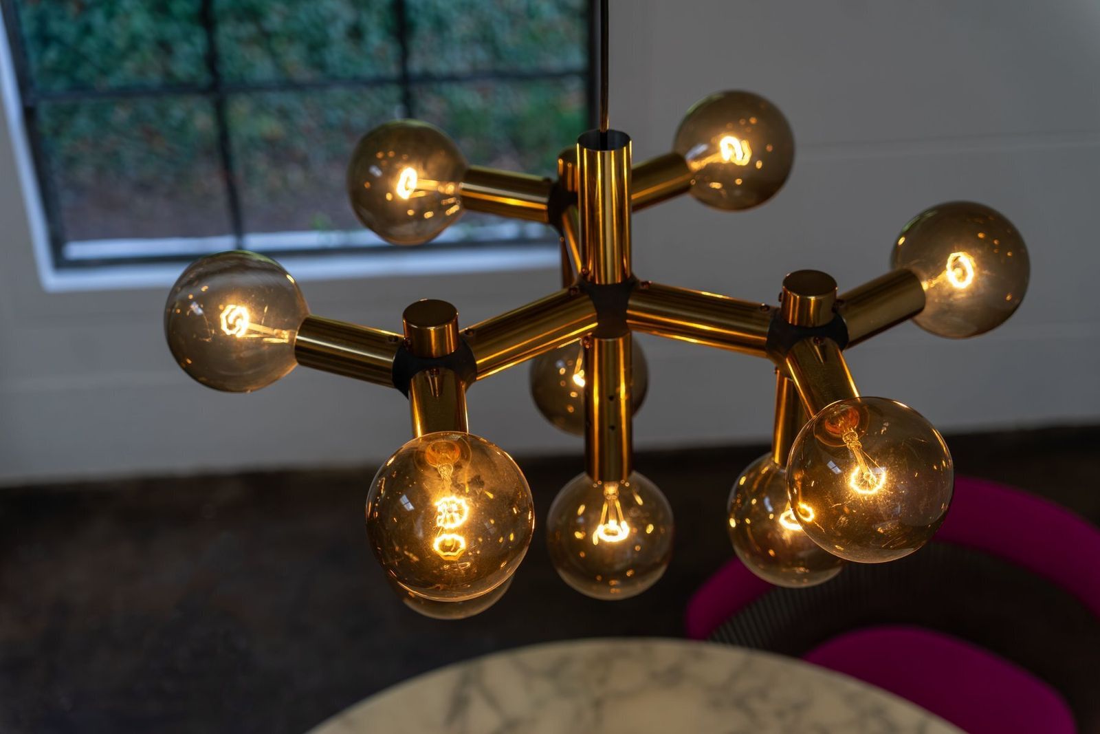 photo furniture Atomic Chandelier By Trix & Robert Haussmann For Swiss Lamp International, 1960s
