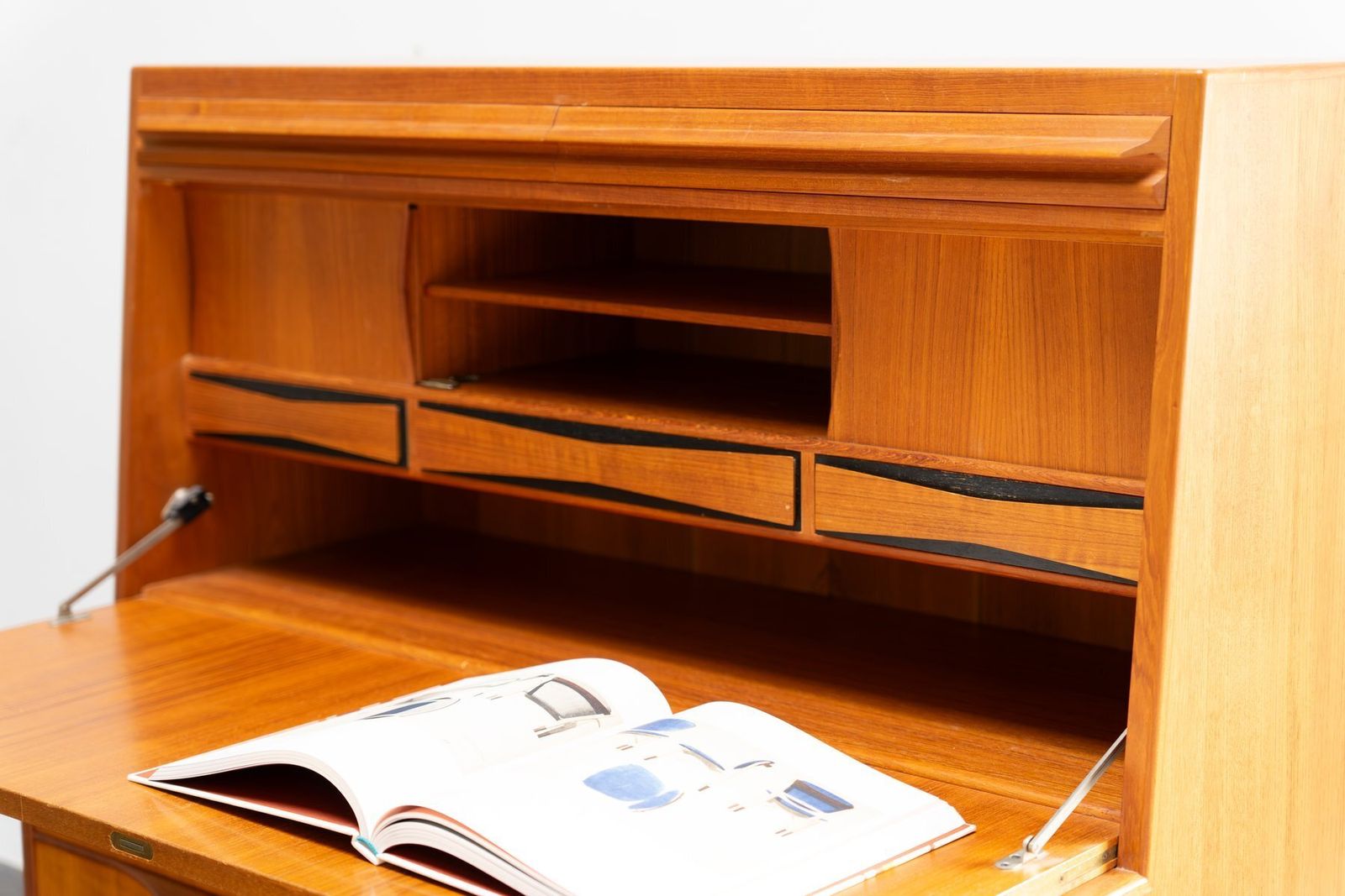 Furniture Danish Teak Sekretär By Erling Torvits For Klim Møbelfabrik, 1960s photo