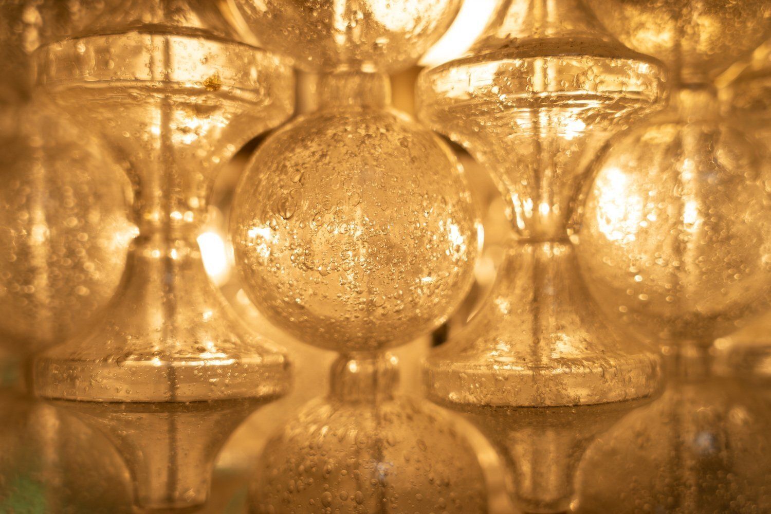 photo vinterior Hollywood Regency Murano Glass Tulip Chandelier, 1960s