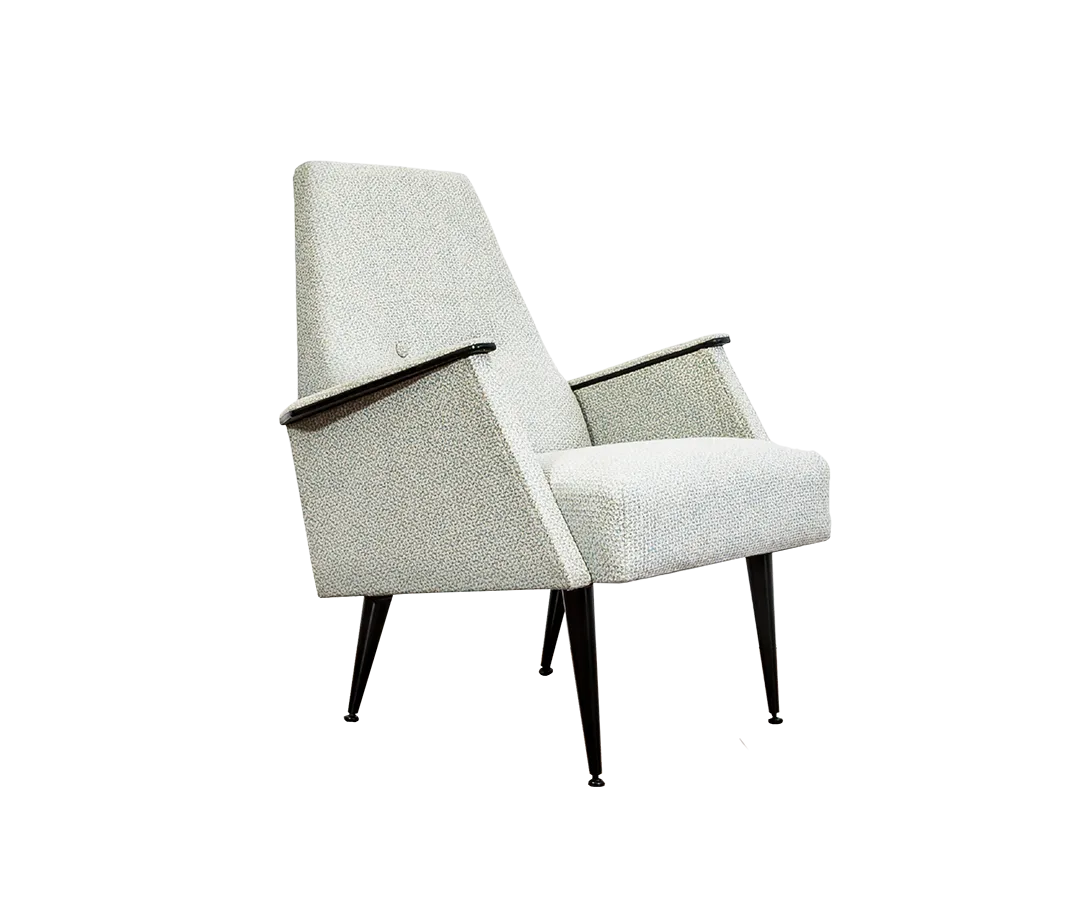 Vintage Geometric Armchair, Hungary, 1960s