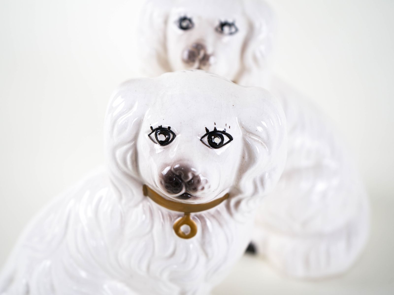 photo for sale Ceramic Dog Figurines, English Style, 1970s, Made In England