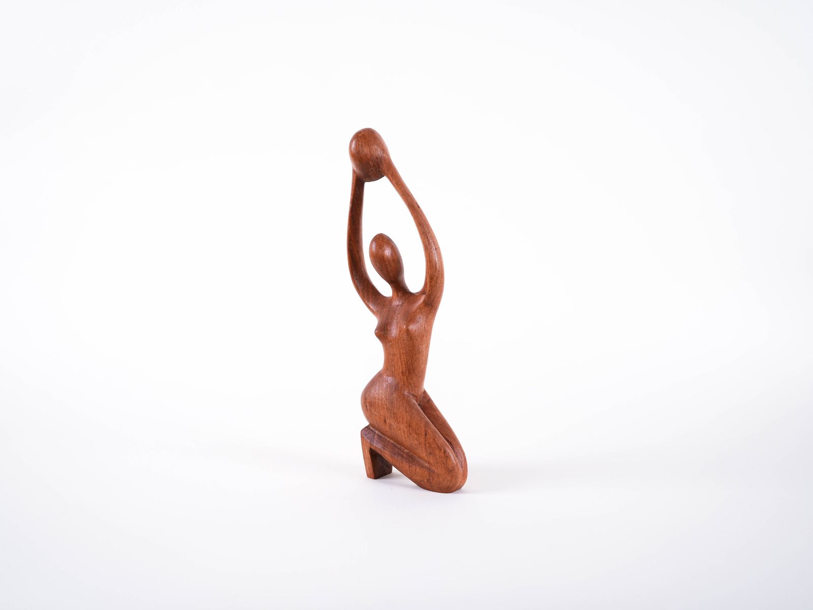 photo for sale Teak Sculpture Woman, Danish Design, 1970s, Made In Denmark
