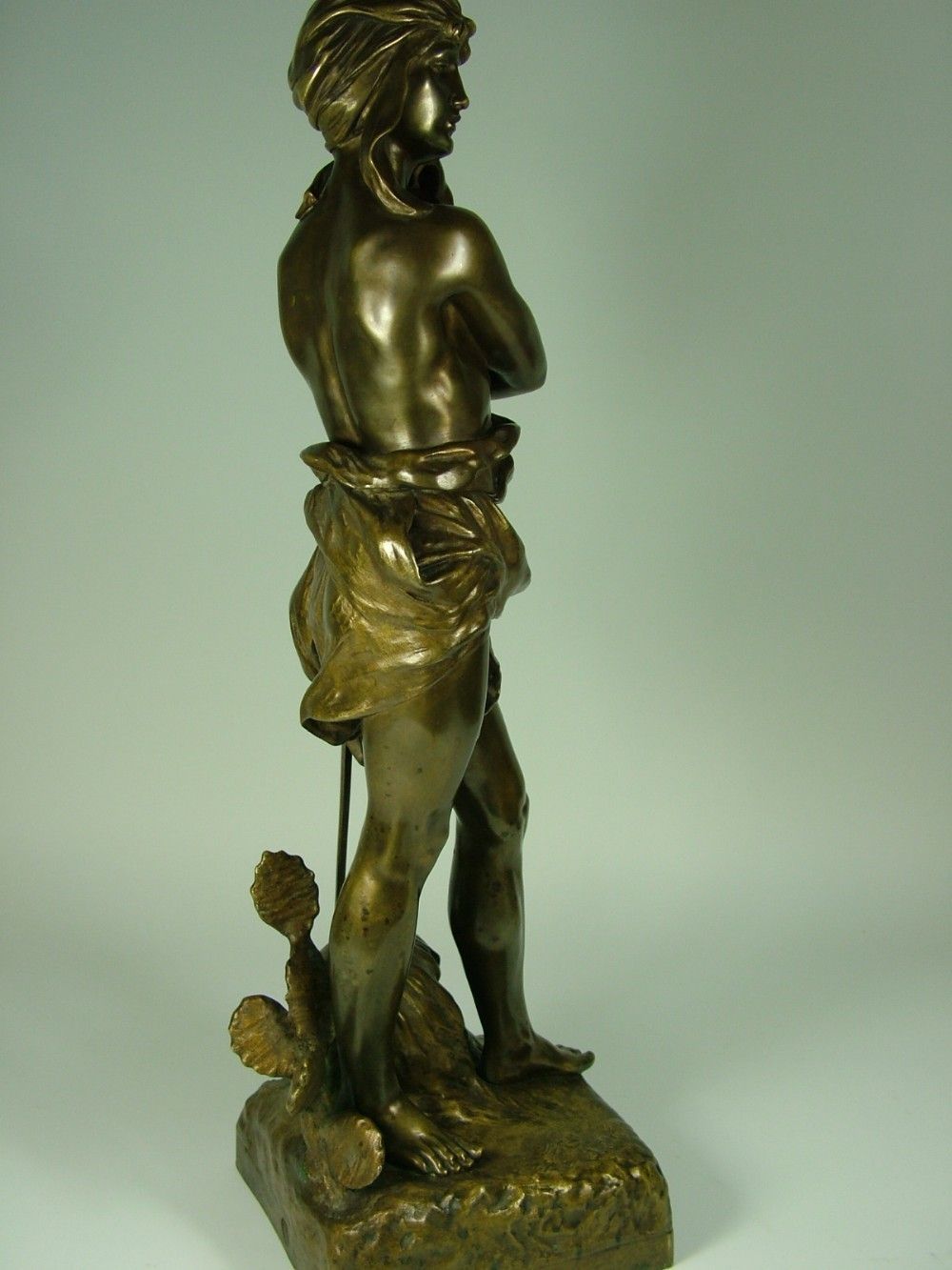 Henri Ple, French Art Nouveau Bronze Study Of David And Goliath C1890 photo vinterior
