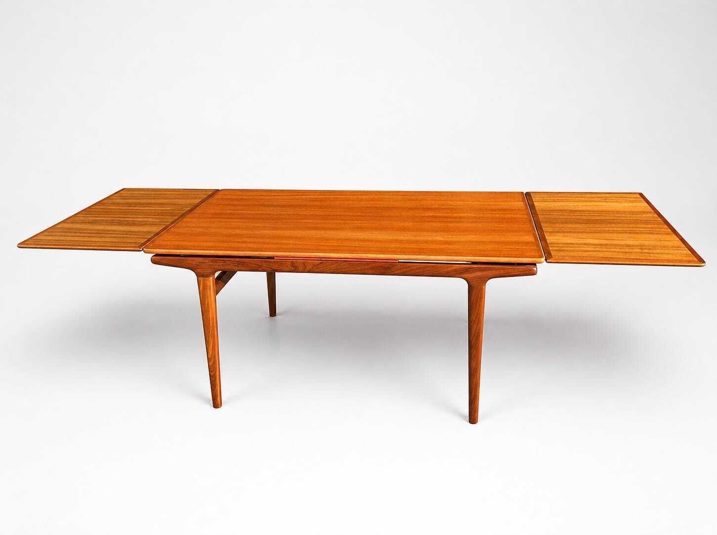 Sensational Mid Century Danish Teak Extending Dining Table Johannes Andersen Uldum Mobelfabrik 60's