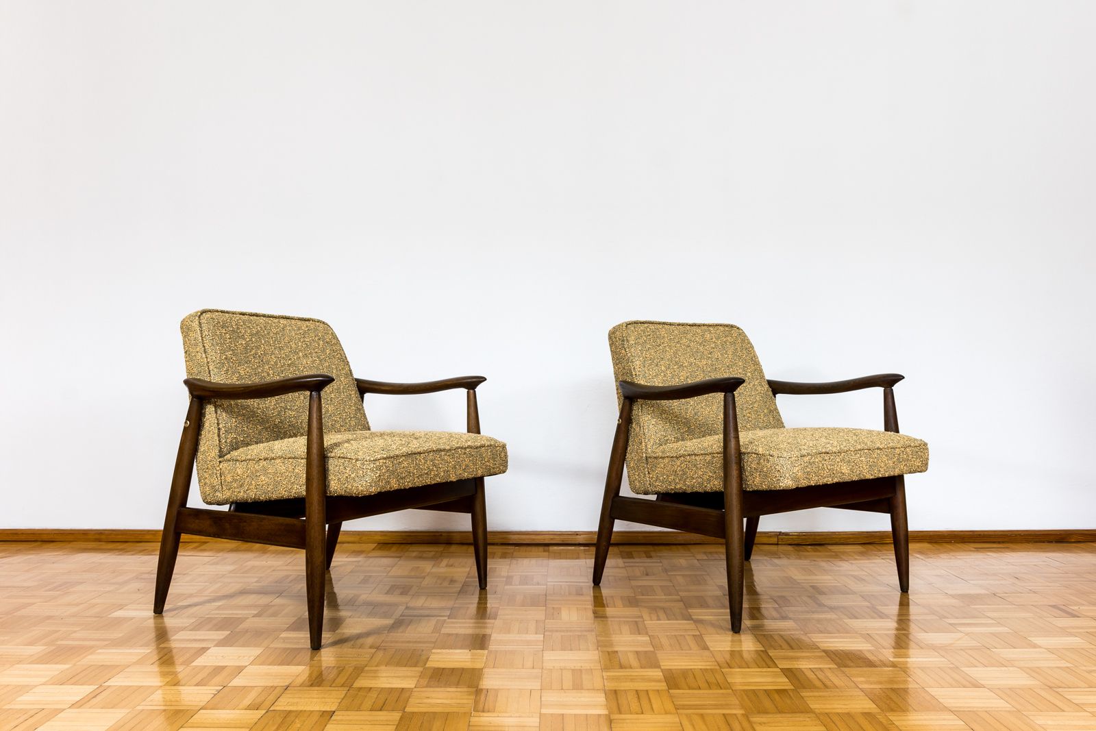 Mid Century Fauteuils, Gfm 87 Van Juliusz Kędziorek In Kvadrat, Polen, Jaren 1960, Set Van 2 photo furniture