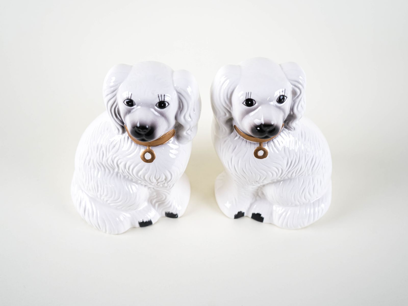 Ceramic Dog Figurines, English Style, 1970s, Made In England photo 409.0