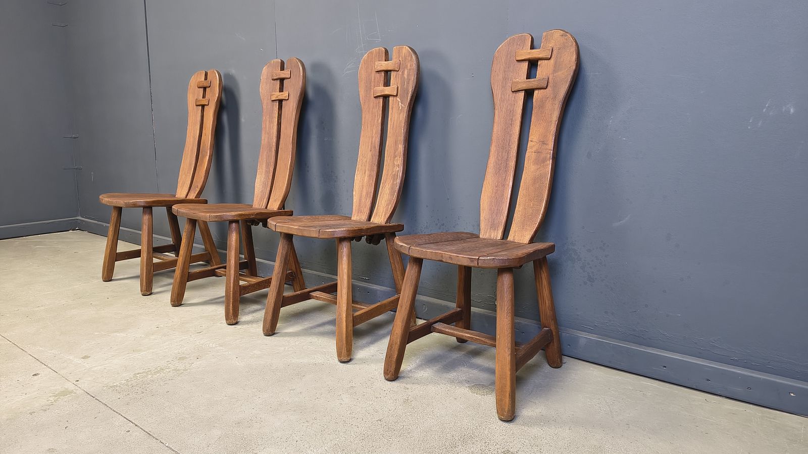 Vintage Dining Chairs By Depuydt, Belgium, 1960s photo vintage