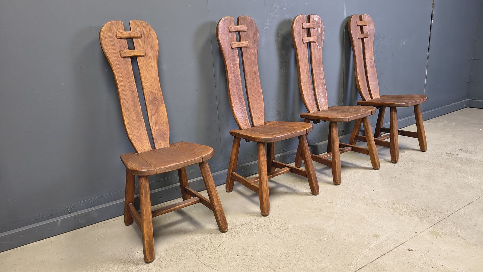 photo for sale Vintage Dining Chairs By Depuydt, Belgium, 1960s