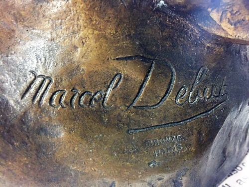 3462.0 Debut, Marcel, A Huge Original French Bronze Casting Of A Young Man, C.1900 photo