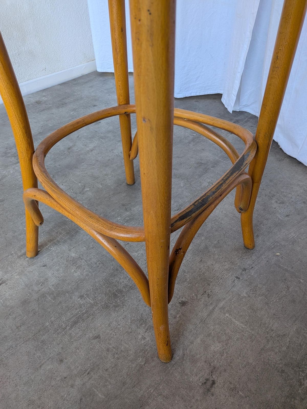 Vintage Bentwood Bar Chair With Armrests, Mid Century Pub Stool Thonet Style photo buy