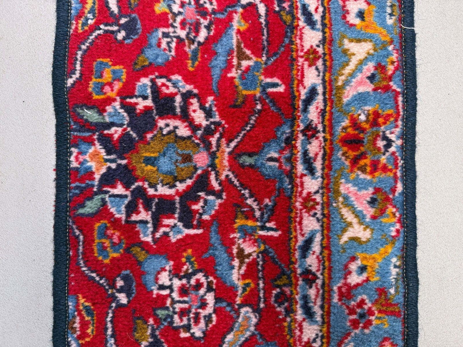 photo furniture Tribal Narrow Runner 295x30 Cm Wool Vintage Hallway Rug, Red 2534