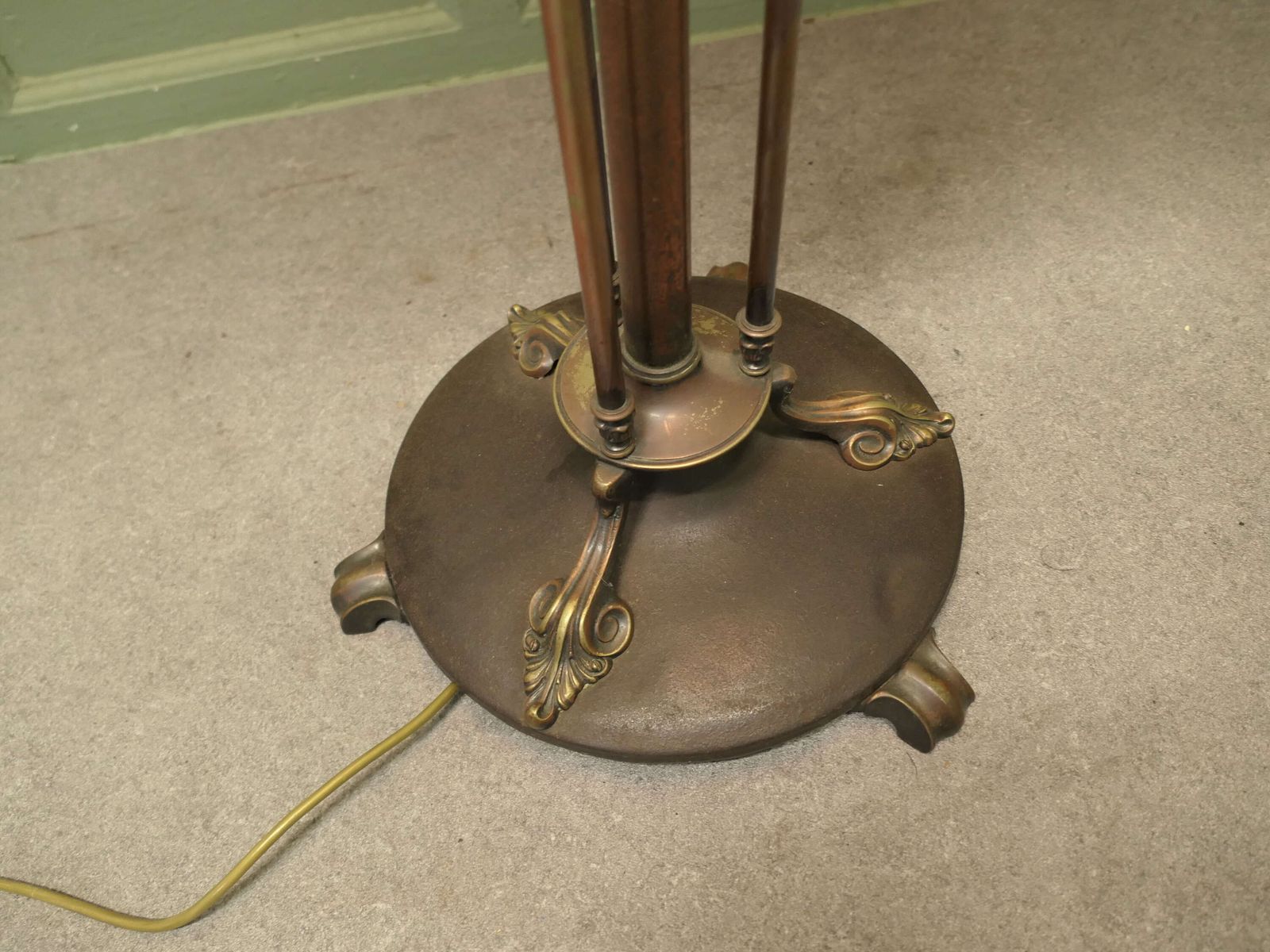 Arts And Crafts Iron And Brass Telescopic Floor Lamp This Is A Stunning Piece photo Lighting