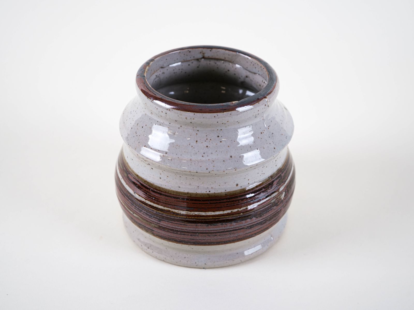 Grijze Keramische Vaas, Deens Design, Jaren 1960, Made In Denmark photo 269.0