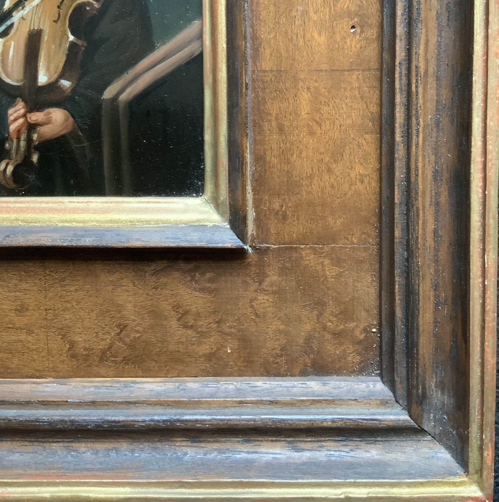 photo furniture Antique Dutch Musician Oil Portrait Painting Manner Of David Teniers (1610 1690)