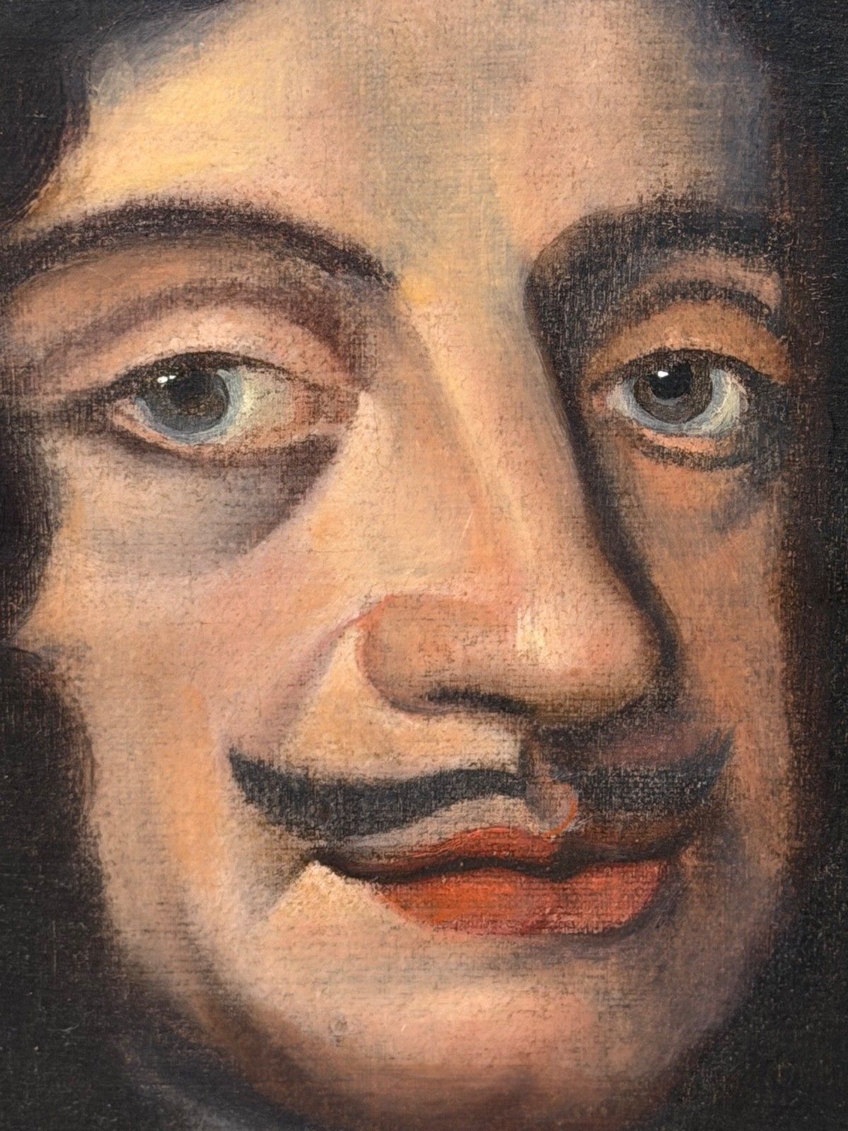 photo for sale 19th Century Oil Portrait Painting Of King Charles II Wearing The Royal Garter After Sir Peter Lily Gilt Framed