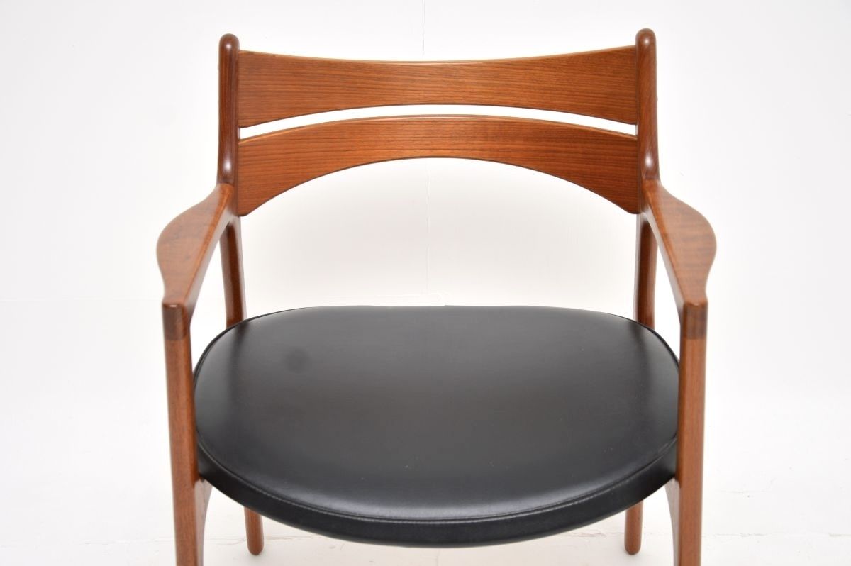 Danish Vintage Teak Carver Desk Chair / Armchair By Erik Buch photo vinterior