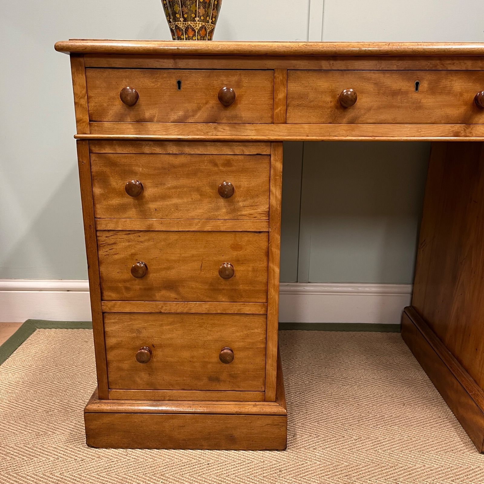 19th Century Satin Birch Heal And Son Desk photo Furniture