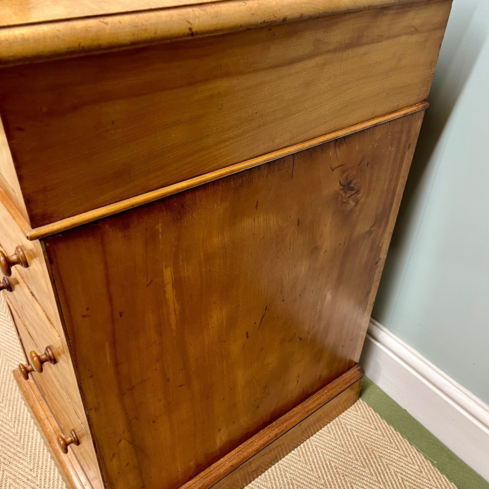 19th Century Satin Birch Heal And Son Desk photo vintage