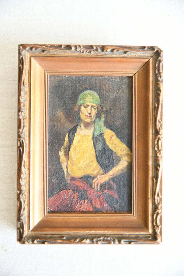 The Gipsy No 3 Small Oil Painting